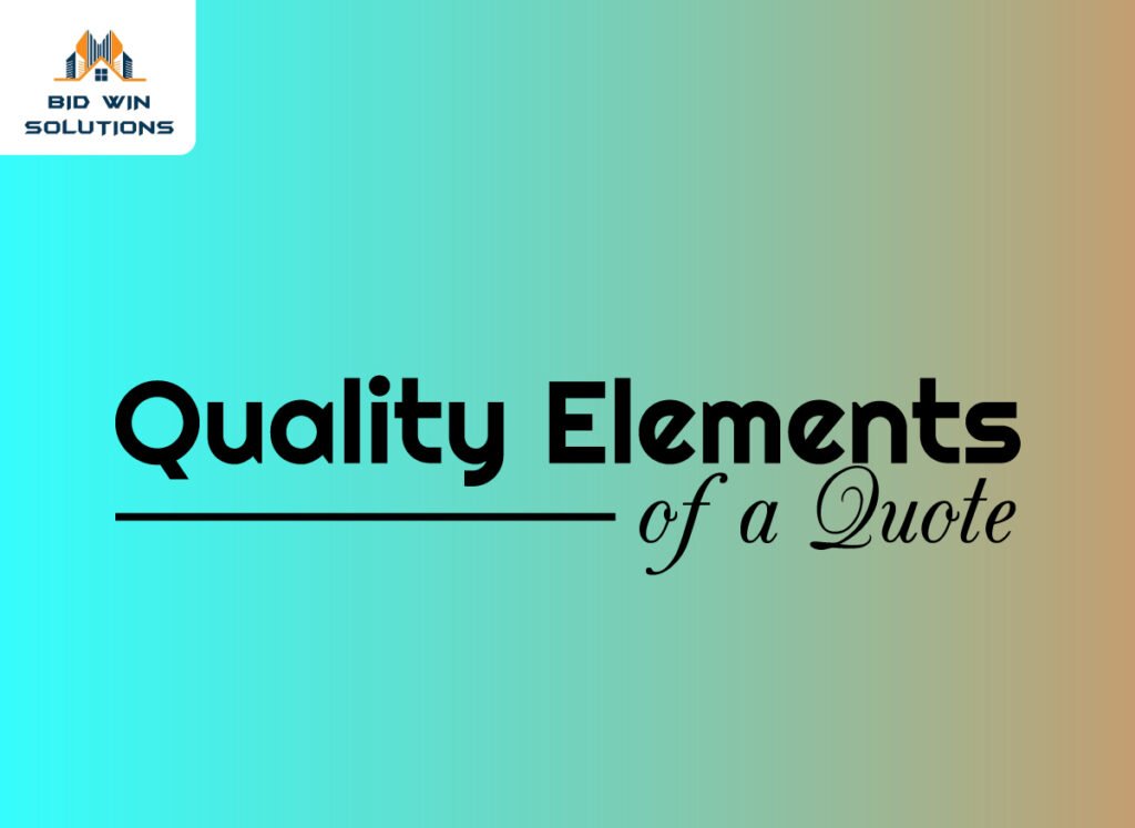 Quality of Elements